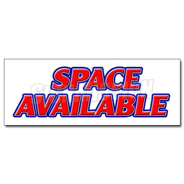 SPACE AVAILABLE DECAL sticker retail warehouse storage units commercial, D-24 Space Available